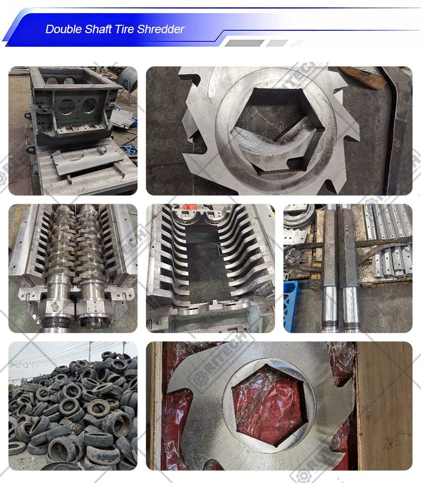double shaft tire shredder double shaft tire shredder